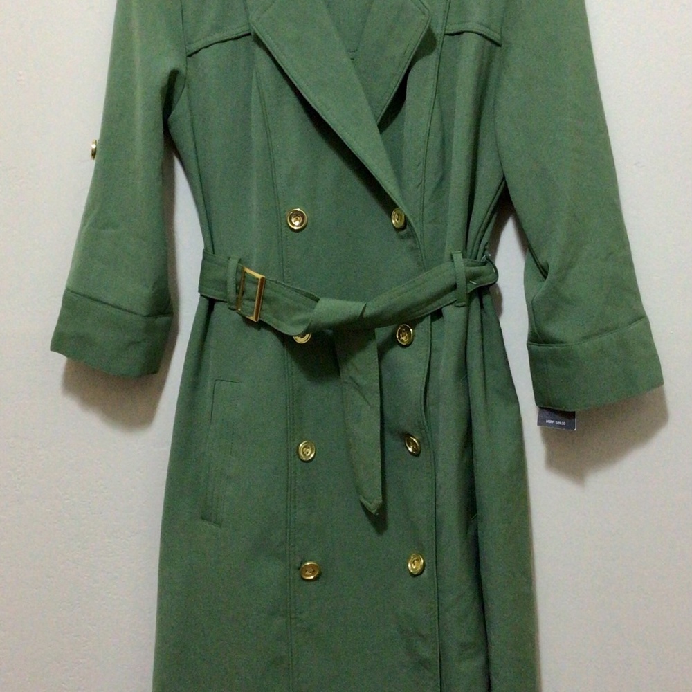 Classic New Olive Green Double Breasted Light Jacket
